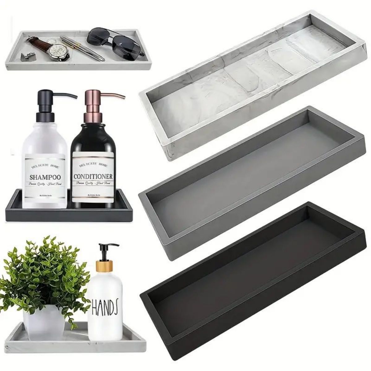 Tech Accessories For Office Desk - Baki Meja Silikon Serbaguna, Baki Penyimpanan
