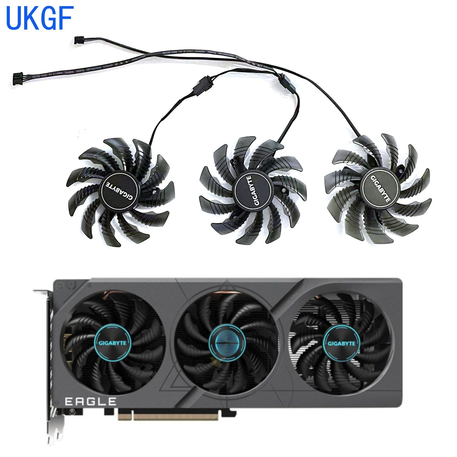 Nvidia Vga Rtx 4060 - Kipas GPU Baru 75MM 4PIN PLD08010S12HH