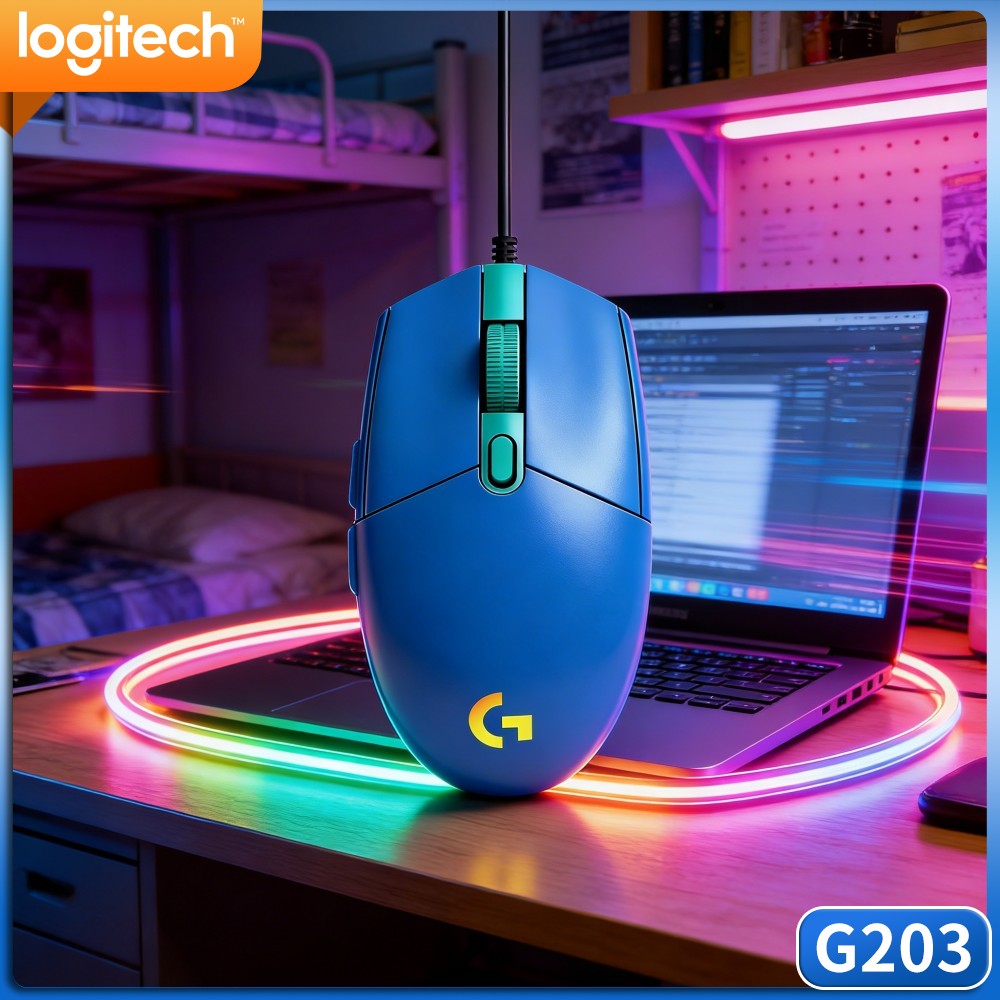 Logitech Mouse G203 - Logitech G203 Mouse Gaming Berkabel Pilihan
