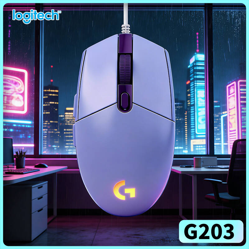 Logitech Mouse G203 - Mouse Gaming Logitech G203 Sensor 8000