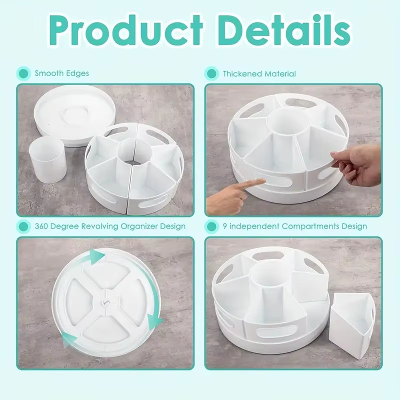 360 °   Organizer Meja Putar D - Tech Accessories For Office Desk ulasan dan harga