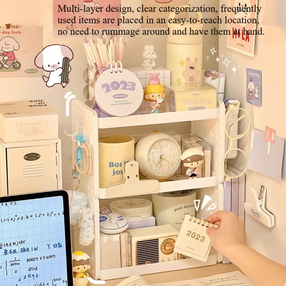 Organizer Meja 3 Tingkat, Rak  - Tech Accessories For Office Desk ulasan dan harga