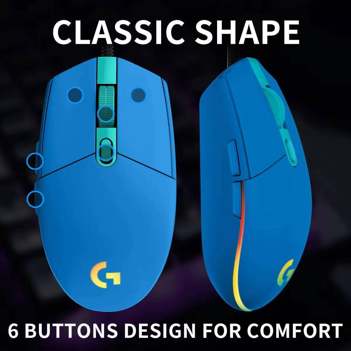 Mouse Gaming Logitech G203 Sen - Logitech Mouse G203 ulasan dan harga