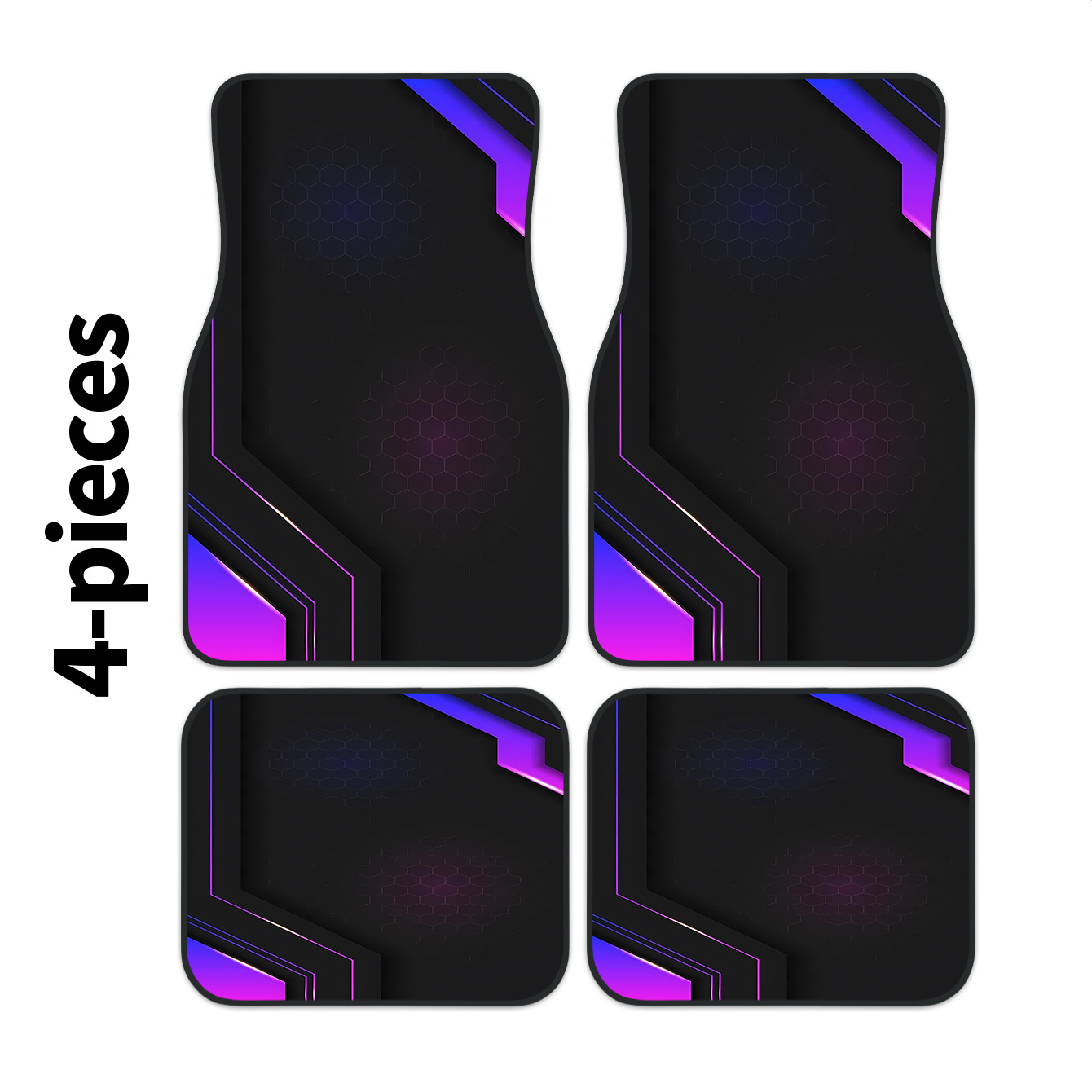 4pcs Karpet Mobil 2D Pola Geom - Tech Protect Accessories ulasan dan harga