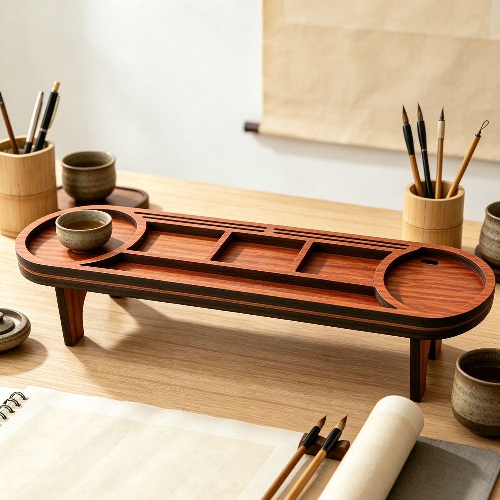 Organizer Meja Kayu dengan Pen - Tech Accessories For Office Desk ulasan dan harga