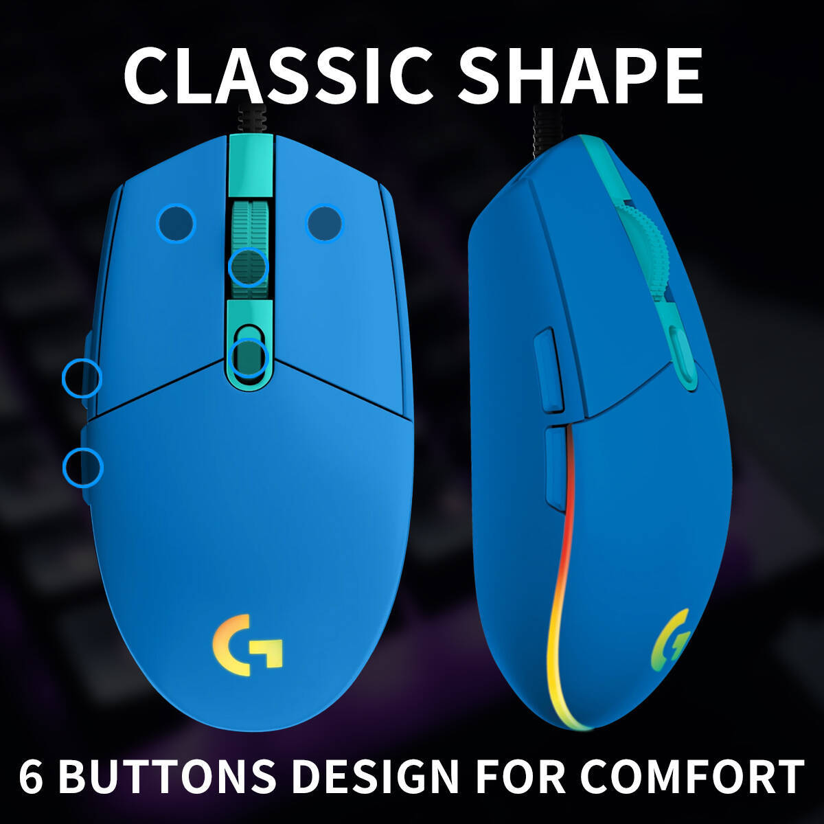Logitech G203 LIGHTSYNC Mouse  - Logitech Mouse G203 ulasan dan harga